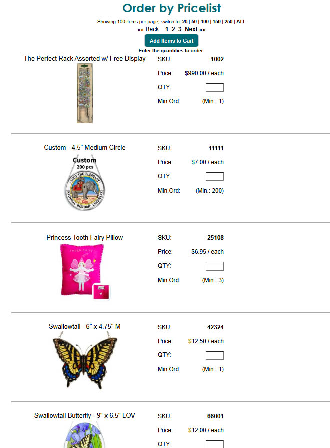 Order By Pricelist